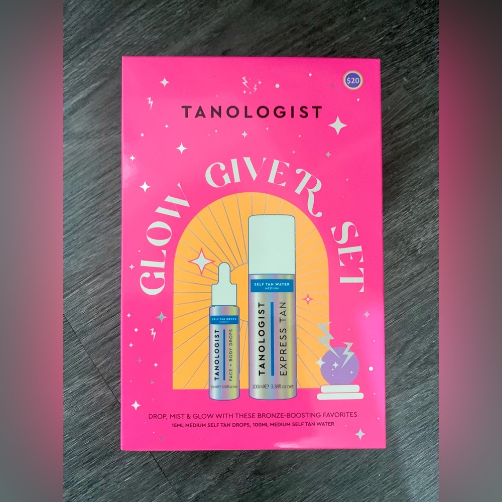 TANOLOGIST Glow Giver Self Tanning Water Drops Set Medium NWT